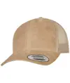 Cappellino trucker in finta pelle scamosciata (6606SU) Flexfit by Yupoong