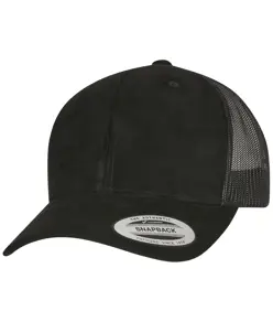 Cappellino trucker in finta pelle scamosciata (6606SU) Flexfit by Yupoong