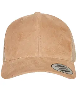 Cappellino trucker in finta pelle scamosciata (6606SU) Flexfit by Yupoong