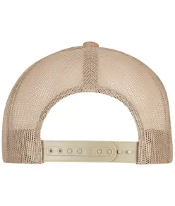 Cappellino trucker in finta pelle scamosciata (6606SU) Flexfit by Yupoong
