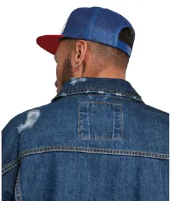 Cappellino trucker in gommapiuma con frontale bianco (6005FW) Flexfit by Yupoong