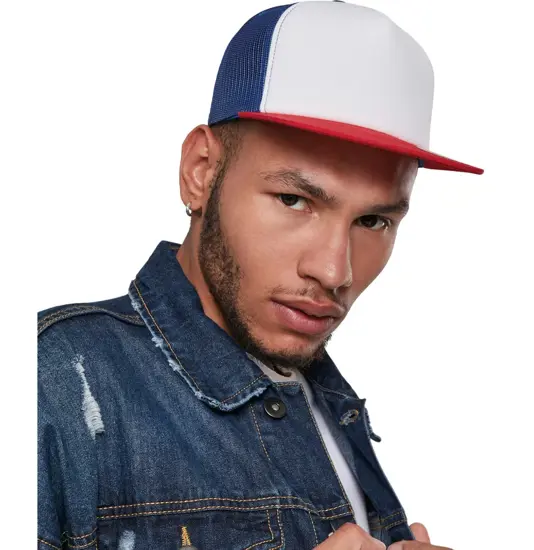 Cappellino trucker in gommapiuma con frontale bianco (6005FW) Flexfit by Yupoong