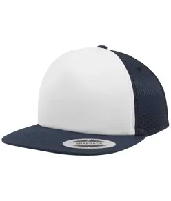 Cappellino trucker in gommapiuma con frontale bianco (6005FW) Flexfit by Yupoong