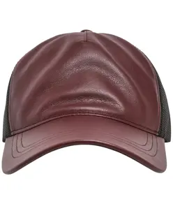 Cappellino trucker in pelle Flexfit by Yupoong