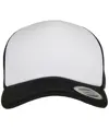 Cappellino trucker in schiuma con visiera curva YP Classics® – frontale bianco (6320W) Flexfit by Yupoong
