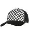 Cappellino trucker retrò a scacchi (6506CB) Flexfit by Yupoong