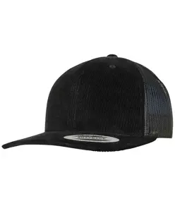 Cappellino trucker rétro in velluto a coste (6606CT) Flexfit by Yupoong