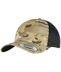 Cappellino trucker retrò Multicam® (6606MC) Flexfit by Yupoong