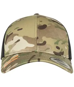 Cappellino trucker retrò Multicam® (6606MC) Flexfit by Yupoong