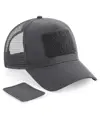 Cappellino trucker snapback con patch Beechfield