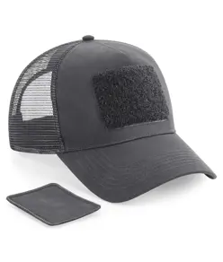 Cappellino trucker snapback con patch Beechfield