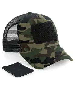 Cappellino trucker snapback con patch Beechfield