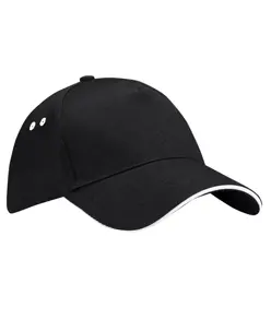 Cappellino Ultimate a 5 pannelli con visiera sandwich Beechfield
