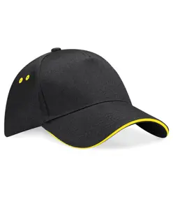 Cappellino Ultimate a 5 pannelli con visiera sandwich Beechfield
