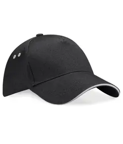Cappellino Ultimate a 5 pannelli con visiera sandwich Beechfield