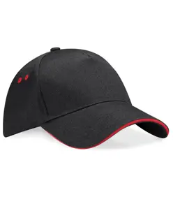 Cappellino Ultimate a 5 pannelli con visiera sandwich Beechfield