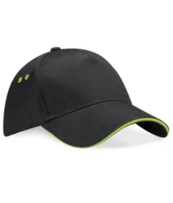 Cappellino Ultimate a 5 pannelli con visiera sandwich Beechfield