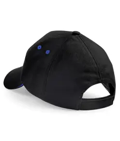 Cappellino Ultimate a 5 pannelli con visiera sandwich Beechfield