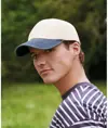 Cappellino vintage a basso profilo con visiera a contrasto Beechfield