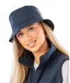 Cappello da pescatore deluxe in cotone lavato con pannelli laterali in rete Result Headwear