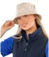 Cappello da pescatore deluxe in cotone lavato con pannelli laterali in rete Result Headwear