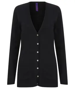 Cardigan da donna con scollo a V e bottoni Henbury