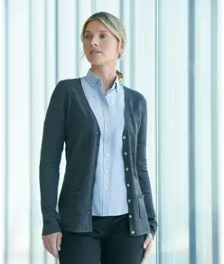Cardigan da donna con scollo a V e bottoni Henbury