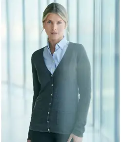 Cardigan da donna con scollo a V e bottoni Henbury