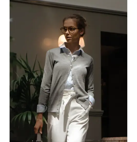 Cardigan elegante in misto merino donna Phoenix Nimbus