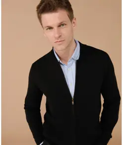 Cardigan unisex con zip intera Henbury