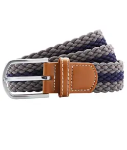 Cintura elasticizzata intrecciata a righe bicolore Asquith & Fox