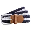 Cintura elasticizzata intrecciata a righe bicolore Asquith & Fox