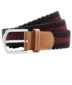 Cintura elasticizzata intrecciata a righe bicolore Asquith & Fox