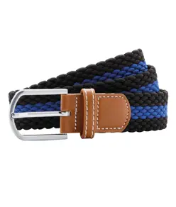 Cintura elasticizzata intrecciata a righe bicolore Asquith & Fox