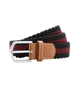 Cintura elasticizzata intrecciata a righe bicolore Asquith & Fox