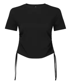Crop top arricciato donna TriDri® TriDri