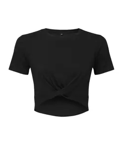 Crop top con nodo TriDri® donna TriDri