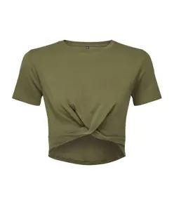 Crop top con nodo TriDri® donna TriDri