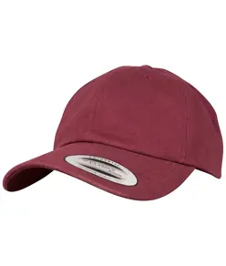Dad cap in twill di cotone smerigliato (6245PT) Flexfit by Yupoong