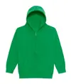 Felpa bambino con cappuccio e zip intera JustHoods