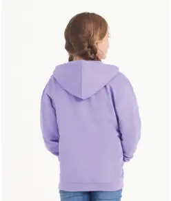 Felpa bambino con cappuccio e zip intera JustHoods