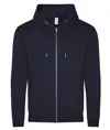 Felpa biologica con zip e cappuccio JustHoods