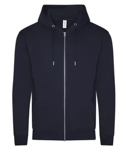 Felpa biologica con zip e cappuccio JustHoods