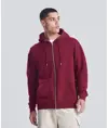 Felpa biologica con zip e cappuccio JustHoods