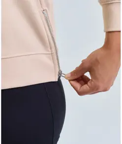Felpa chill con zip riciclata donna TriDri® TriDri