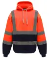 Felpa con cappuccio ad alta visibilità senza zip (HVK05) YOKO