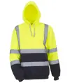 Felpa con cappuccio ad alta visibilità senza zip (HVK05) YOKO
