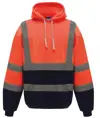 Felpa con cappuccio ad alta visibilità senza zip (HVK05) YOKO