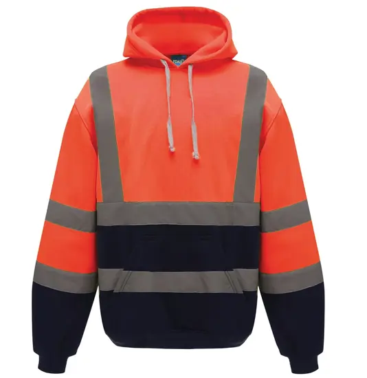 Felpa con cappuccio ad alta visibilità senza zip (HVK05) YOKO