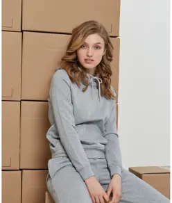 Felpa con cappuccio basic donna Build Your Brand Basic